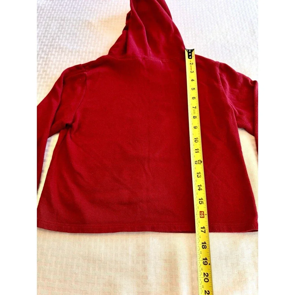 Harry Potter Hogwarts Graphic Hoodie Red Girls Medium 10/12 Wizarding World - Picture 6 of 6